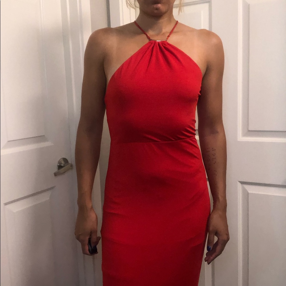 Red Backless Gown - Picture 2 of 5